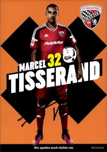 Autogrammkarte Fußballer Marcel Tisserand, FC Ingolstadt, Autogramm