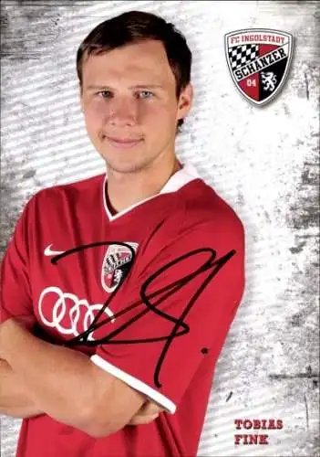 Autogrammkarte Fußballer Tobias Fink, FC Ingolstadt, Autogramm