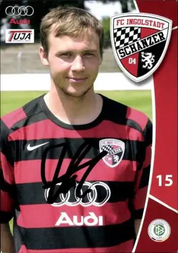 Autogrammkarte Fußballer Tobias Fink, FC Ingolstadt, Autogramm
