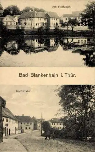Ak Blankenhain in Thüringen, Am Fischteich, Teichstraße