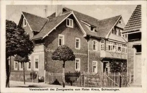 Ak Schleusingen in Thüringen, Vereinslazarett des Zweigvereins vom Roten Kreuz