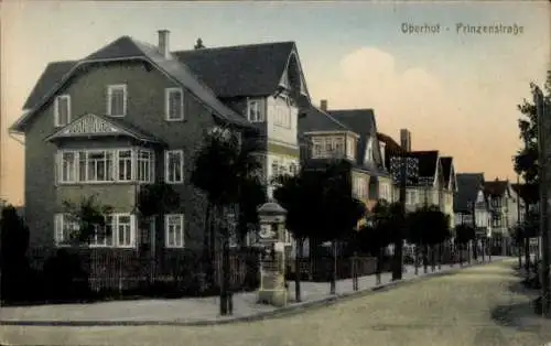 Ak Oberhof im Thüringer Wald, Prinzenstraße, Litfaßsäule