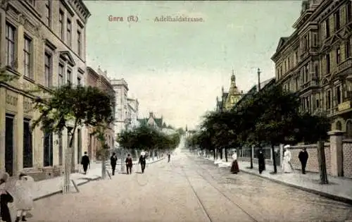 Ak Gera in Thüringen, Adelhaid Straße