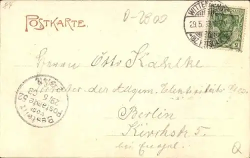 Ak Wittenberge an der Elbe Prignitz, Chaussee Straße