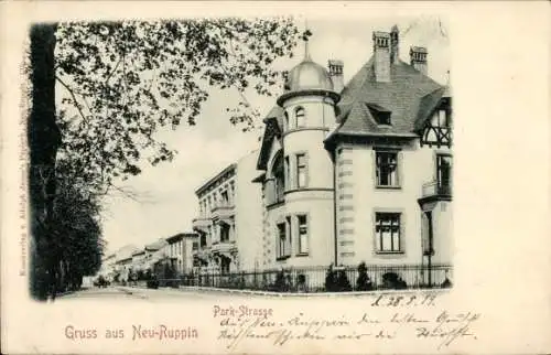 Ak Neuruppin in Brandenburg, Parkstraße