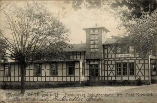Ak Bürgel in Thüringen, Restaurant Schützenhaus