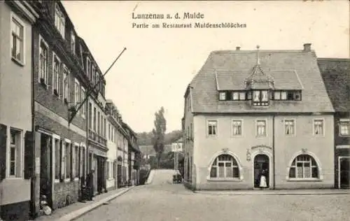 Ak Lunzenau in Sachsen, Restaurant Muldenschlösschen