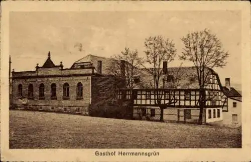 Ak Herrmannsgrün Mohlsdorf in Thüringen, Gasthof Herrmannsgrün
