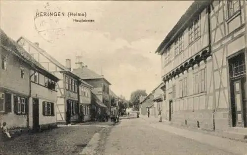 Ak Heringen Helme in Thüringen, Hauptstraße