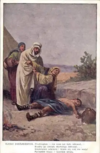 Künstler Ak S. Adam, Ojciec Zadzumionych, Gedicht Juliusz Słowacki