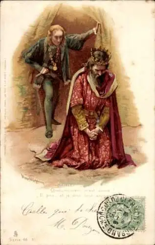 Künstler Litho Copping, Harold, Prinz Hamlet und König Claudius