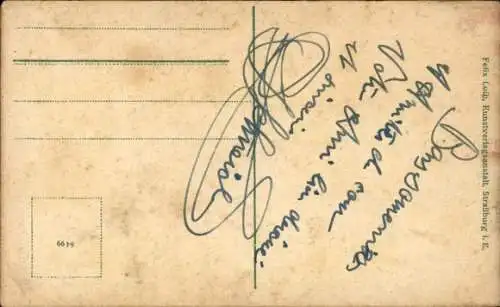 Ak Elsässerin in Tracht, Porträt