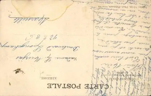 Ak Wintersport, Menschen fahren Schlitten, Schlittenfahrt