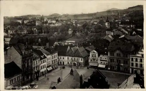 Ak Kamieniec Kamnitz Schlesien, Luftbild, Marktplatz