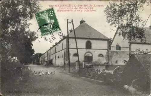 Ak Sainte Genevieve des Bois Loiret, Domaine de Bellecour, Batiments d'exploitation
