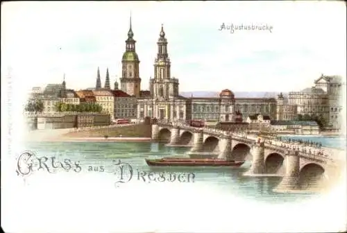 Künstler Litho Dresden, Augustusbrücke