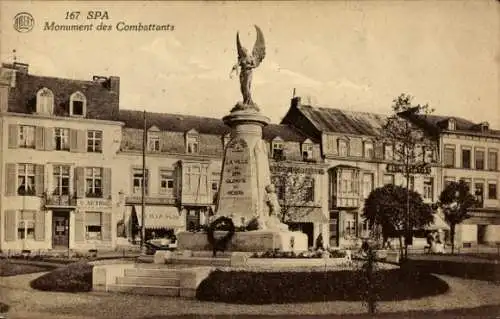 CPA Spa Wallonie Liège, Monument des Combattants