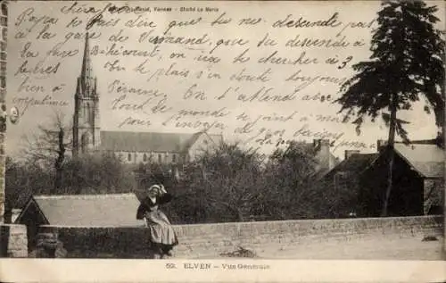 CPA Elven Morbihan, Vue Générale