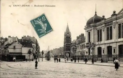 Ak Saint-Denis Seine-Saint-Denis, Boulevard Chateaudun