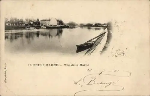 Ak Bry sur Marne Val de Marne, vue de la Marne