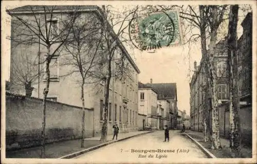 Ak Bourg en Bresse Ain, Rue du Lycee