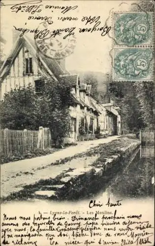 Ak Lyons la Forêt Eure, Les Moulins