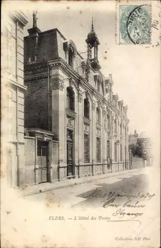 CPA Flers Orne, Hôtel des Postes