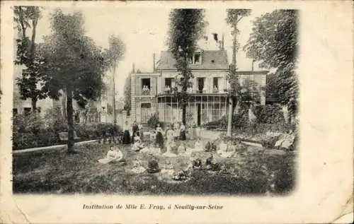 CPA Neuilly sur Seine Hauts de Seine, Institution de Mile E. Fray