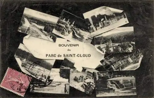 Passepartout CPA Saint-Cloud Hauts-de-Seine, vues détaillées