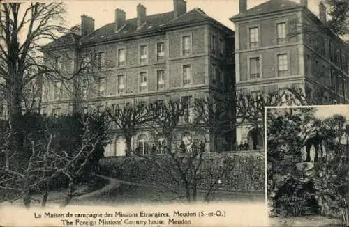 Ak Meudon Hauts de Seine, Haus der Fremdenmission, ländliche Umgebung, Landschaft, 