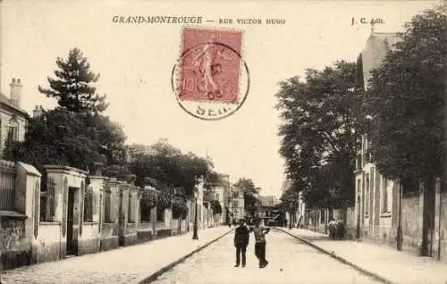Ak Grand Montrouge Hauts de Seine, Rue Victor Hugo