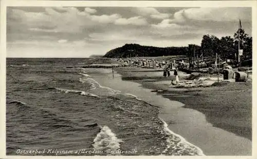 Ak Ostseebad Kölpinsee auf Usedom, Strand