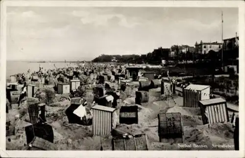 Ak Ostseebad Bansin auf Usedom, Strandleben