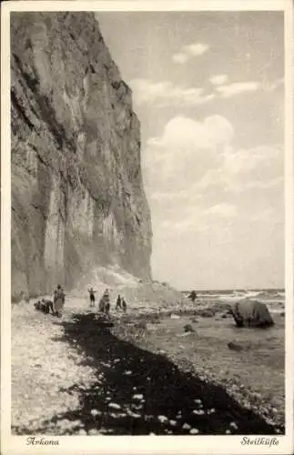 Ak Arkona Putgarten auf Rügen, Steilküste