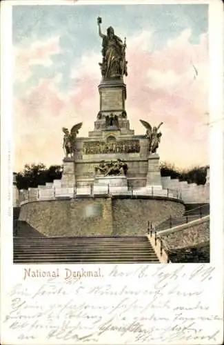 Ak Rüdesheim am Rhein, Niederwald Nationaldenkmal
