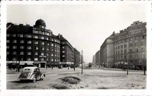 Ak Praha Prag Tschechien, Städtische Ansicht, Autos, Gebäude, frühes 20. Jahrhundert