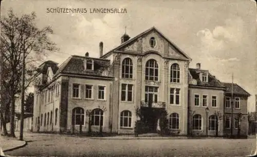 Ak Bad Langensalza in Thüringen, Schützenhaus   Architektur, keine Personen