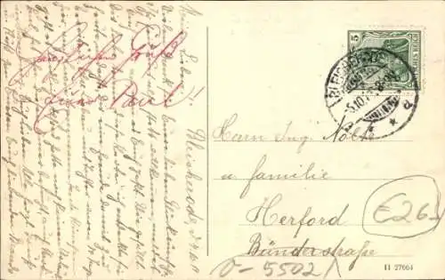 Ak Bleicherode am Harz, Straße, Häuser, Wolken, Angerberg