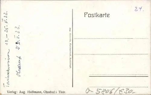 Ak Ohrdruf in Thüringen, Hohenlohe-Strasse