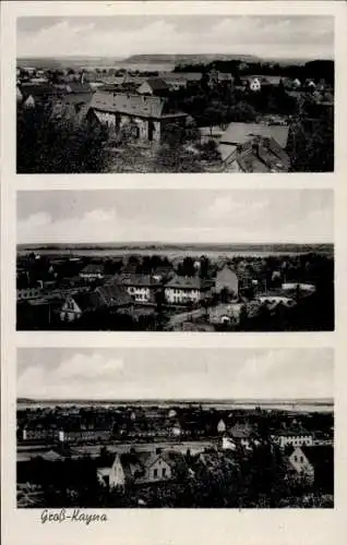 Ak Großkayna Braunsbedra Saalekreis, Panorama