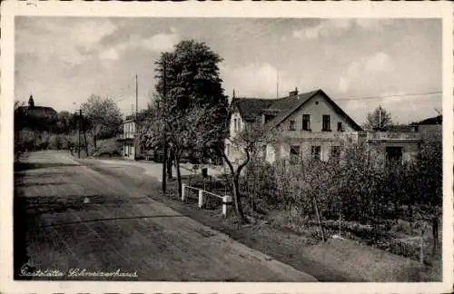 Ak Jüdendorf Steigra im Saalekreis, Gaststätte Schweizerhaus