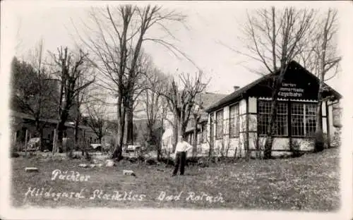 Ak Mücheln im Saalekreis, Kegelbahn, Pächter Hildegard Staklics