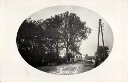 Passepartout Foto Ak Zbrod Mutěnice Südmähren, Ortspartie