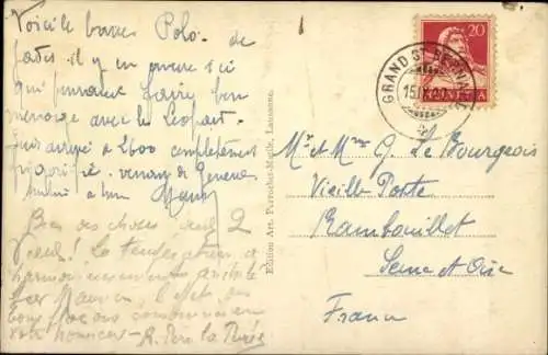 Ak Hospice du Grand St. Bernard, Bernhardiner