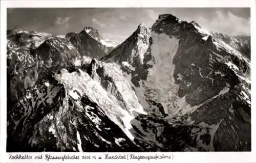 Ak Salzburg in Österreich, Kochkalter, Blauersgletscher, Hundstod, Flugzeugaufnahme
