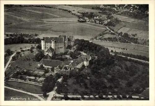 Ak Lauchheim im Ostalbkreis, Schloss Kapfenburg, Luftaufnahme