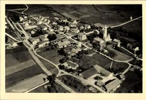 Ak Moosen an der Vils Taufkirchen an der Vils Oberbayern, Fliegeraufnahme