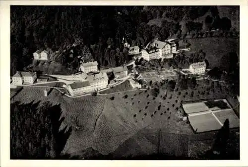 Ak Bad Adelholzen Siegsdorf in Oberbayern, Luftaufnahme