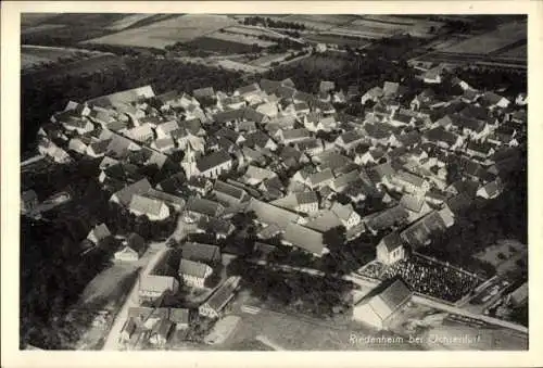 Ak Stalldorf Riedenheim in Unterfranken, Luftaufnahme