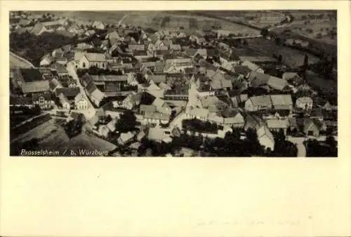 Ak Prosselsheim Unterfranken, Luftaufnahme